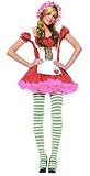 Strawberry Girl Sexy Teen Junior Halloween Costume - Dress Size 3-5 SMALL/MEDIUM