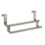 InterDesign Forma Over the Cabinet Twin Towel Bar, Brushed Stainless Steel