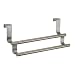 InterDesign Forma Over the Cabinet Twin Towel Bar, Brushed Stainless Steel
