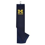 MICHIGAN WOLVERINES OFFICIAL EMBROIDERED GOLF TOWEL