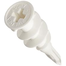 Acetal Anchor, 1-5/8" Length, #6-#12 Threads, Pack Of 100