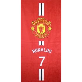 Manchester United FC Ronaldo Towel, Red