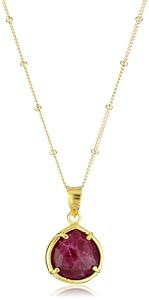 Coralia Leets Jewelry Design Riviera Teardrop Framed Ruby Necklace, 16 by Coralia Leets Jewelry Design