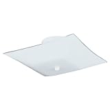 Sea Gull Lighting 7452-15 2-Light Classic Square Close-to-Ceiling Fixture, White Glass and White 31mOQDI3MWL. SL160 Im trying to install a new flush mount light in the ceiling of my old home. ?
