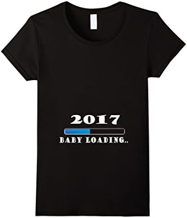 Women's Baby Loading Maternity 2017 Shirt Large Black