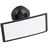 14x7cm Retangle Black Plasic Frame Blind Spot Rear Mirror for Auto Car