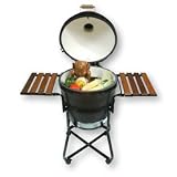 Primo Grills & Smokers Large Kamado Round Grill in Black - PRM779