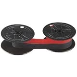 Nu-kote Model NK80BRC-2 Red/Black Nylon Ribbons, Pack Of 2
