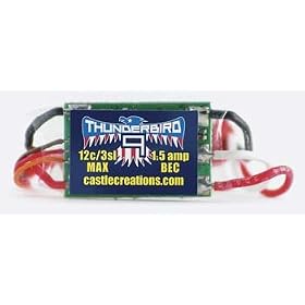 Castle Creations Thunderbird Brushless ESC, 9-Amp from Castle Speed Controls