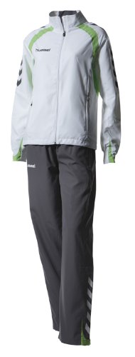 hummel Damen Trainingsanzug Team Spirit Micro Suit, weiss / grau, L, 54-167, 9559 Preisvergleich