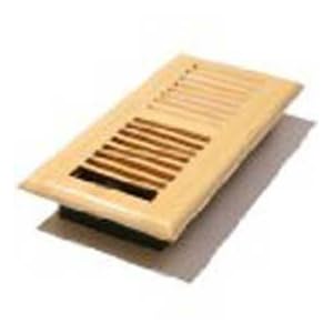 Decor Grates WLBE410-U 4-Inch by 10-Inch Wood Louver Floor Register, Unfinished Beech