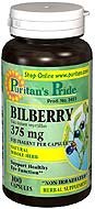 3 BOTTLES BILBERRY 375mg 300 total caps