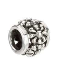 Silver Daisy Charm for 3mm Charm Bracelets