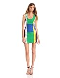 Plenty by Tracy Reese Womens Cubist Watercolor Stretch Faille Dress