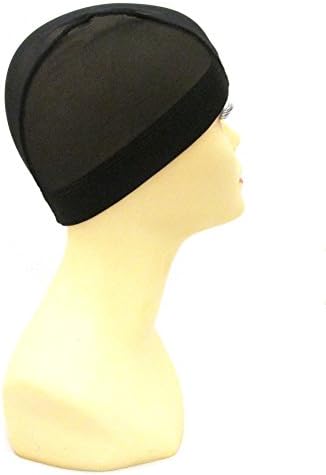 Black Mesh Dome Wig Cap - 6 pieces