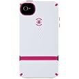 Speck Products CandyShell Flip Case for iPhone 4/4S - 1 Pack - Carrying Case - Retail Packaging - White/Raspberry