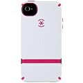 Speck Products CandyShell Flip Case for iPhone 4/4S, Carrying Case - Retail Packaging, 1-Pack (White/Raspberry)
