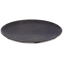 Cambro 1600CT 16" Diameter Camtread Black Fiberglass Round Tray
