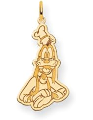 Disneys Goofy Charm in 14 Karat Gold - 7/8 Inch