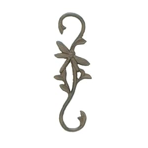 Cast Iron Dragonfly Plant Hook ~ Birdfeeder Hanger
