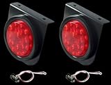 4" LED Red Stop Tail Turn Trailer Mounting Light Kit