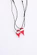 Latticino Heart Necklace