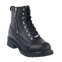 Hot Sale Milwaukee Motorcycle Clothing Company Accelerator Leather Men's Motorcycle Boots (Black, Size 10.5EEE)