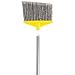 Angled Large Brooms, Poly Bristles, 48 7/8" Aluminum Handle, Silver/Gray