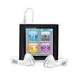 Black Rubberized Snap-On Hard Skin Case Cover for Ipod Nano 6th Gen Generation 6g 6 8gb 16gb 32gb by Electromaster