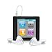 Black Rubberized Snap-On Hard Skin Case Cover for Ipod Nano 6th Gen Generation 6g 6 8gb 16gb 32gb by Electromaster
