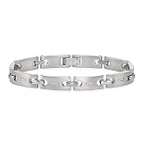 Stainless Steel and Diamond Mens Bracelet