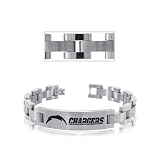 San Diego Chargers Mens Bracelet In Titanium