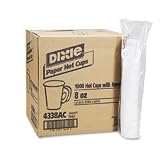 Paper Cups, Hot, w/Handle, Sage, 8 Oz, 1000/Carton DXS4338SAGE