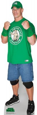 John Cena Green Shirt WWE Standup Party Accessory