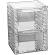 2-Drawer Acrylic Organizer (Clear) (7.25"H x 5.25"W x 4.75"D)