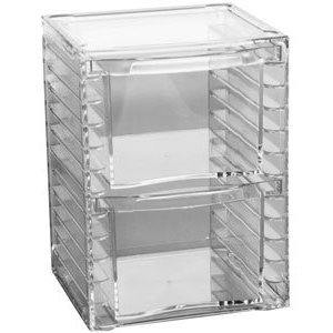 2-Drawer-Acrylic-Organizer-Clear-7-25-H-x-5-25-W-x-4-75-D-