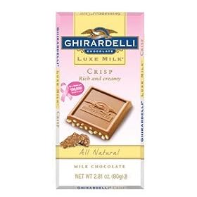 Ghirarelli Chocolate Luxe Milk Chocolate Bar with Crisp, 2.81 oz