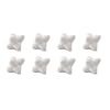 Zak Designs - 0016-510 - Bo�te de 8 Craggles� - Dessous de Plats Modulables - Diam�tre: 6,3 x 2 cm - Blanc