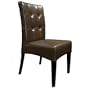 6 Espresso Lauren Leather Parsons Dining Chair Set