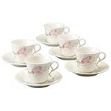 NARUMI(ナルミ) エイプリルローズ コーヒーカップ&ソーサー5客セット 130cc ボーンチャイナ 95918-21835