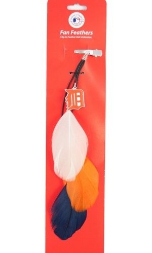 Detroit Tigers Team Color Feather Hair Clip