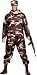 Army Soldier Mens Large Size Fancy Dress Costume