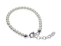 Swarovski Pearl Kids Sterling Silver 5.5" 6" 6.5" 7" Length Adjustable Bracelet With Lobster Clasp