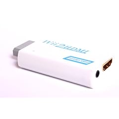BIGtec Wii zu HDMI Adapter Konsolen Adapter Wii Converter HDMI mit Audio �ber HDMI und extra 3,5mm Buchse f�r Audioausgang Wii HDMI Konverter , Wii Adapter f�r TV Monitor Beamer Fernseher , Ger�te mit HDMI Anschlu� , variable Aufl�sung 720p oder 1080p , Wii2HDMI Stick Adapter Konverter