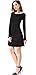 Honeykoko Women's Casual slim fit Dress long Sleeve Solid Flare A-line Dresses