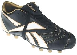 Reebok Boys Junior Sprintfit 2 MS Black/Gold/White Cleats
