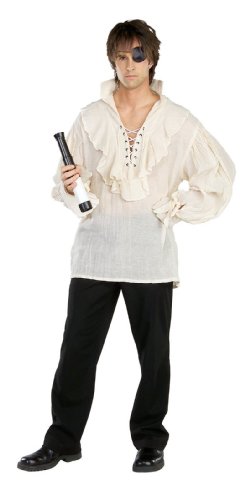 Fancy White Pirate Shirt Adult Extra Large