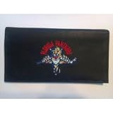 Florida Panthers Black Leather Engraved Checkbook
