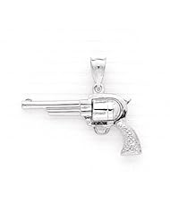 Sterling Silver Pistol Charm Pendant