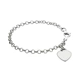Children's Engravable Heart Tag Bracelet